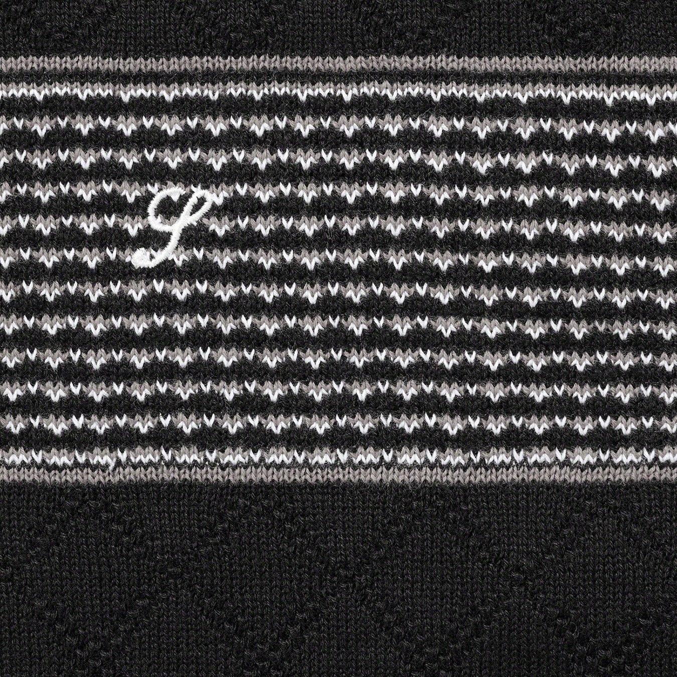 Knit Stripe L/S Polo view 6
